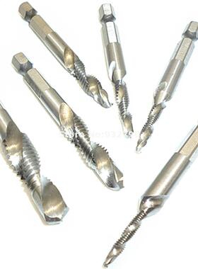6pcs Sae Drill Tap Hss Deburr Bit 1/8