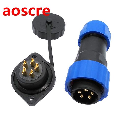 SP20 waterproof connector 2 hole flange socket 1/2/3/4/5/6/7