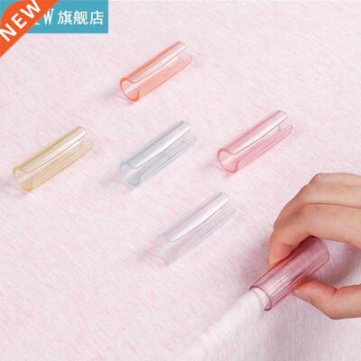 12Pcs Bed Sheet Clip ABS Transparent Slip-Resistant Clamp Qu