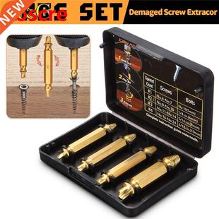 Double Dri 4pcs Coated Screw Extractor Damaged Titanium Side