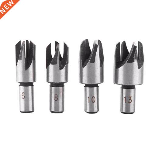 4pcs 6mm 8mm 10mm 13mm Steel Drill Bit Claw Type Wood Plug C