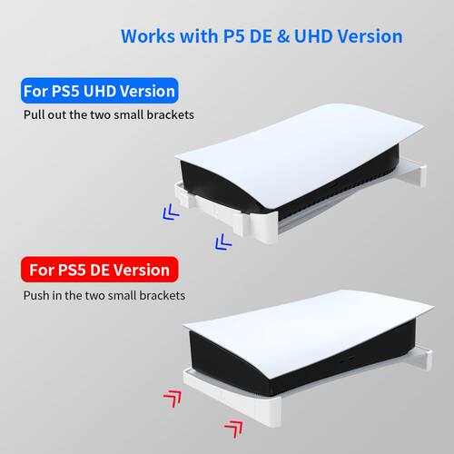 2pcs Horizontal Storage Stand for PS5 Digital / Optical Driv