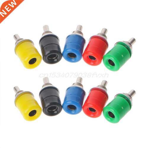 10 Pcs 5 Colors 4mm Female Banana Plug Socket Connector Bind