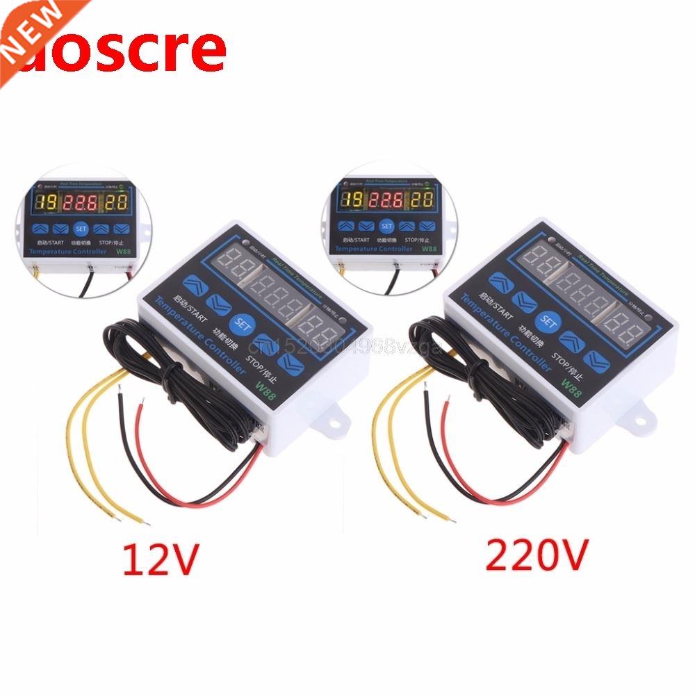 W88 12V/220V 10A Digital LED Temperature Controller Thermost