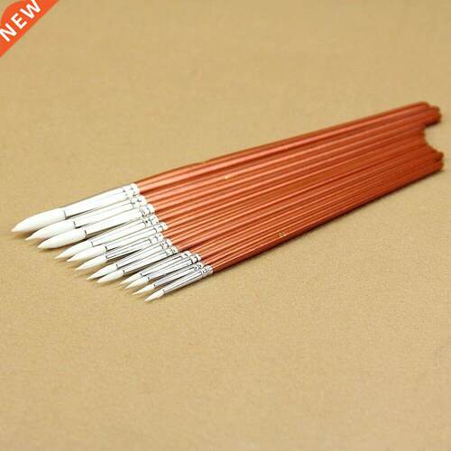 12pc/lot Fine Red Pearl Wooden Paint Acrylic Watercolor Oil