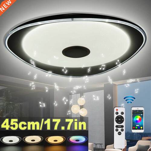 110-220V 45cm RGB LED Ceiling Lights APP bluetooth Speaker M