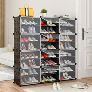 Multilayer Shoe Rack Detachable Dustproof Cube Shoe Cabi