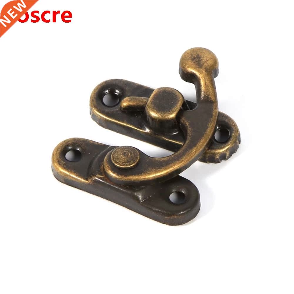 12PCS Antique Bronze Iron Padlock Latch Hasp Buckle Horn Loc
