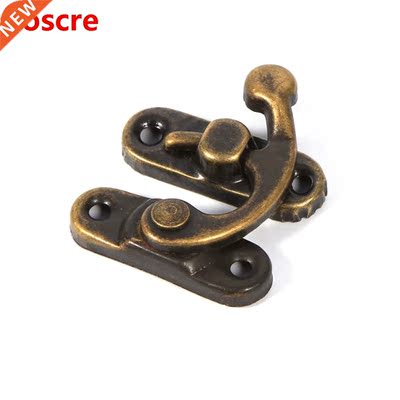 12PCS Antique Bronze Iron Padlock Latch Hasp Buckle Horn Loc