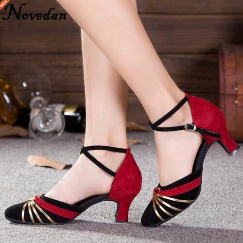 2017 Brand New Red Gold Silver Black Latin Dancing Shoes Wom