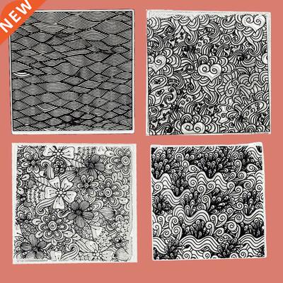Polymer Clay Texture Stamp Sheets Tools Supplies Kits DIY E