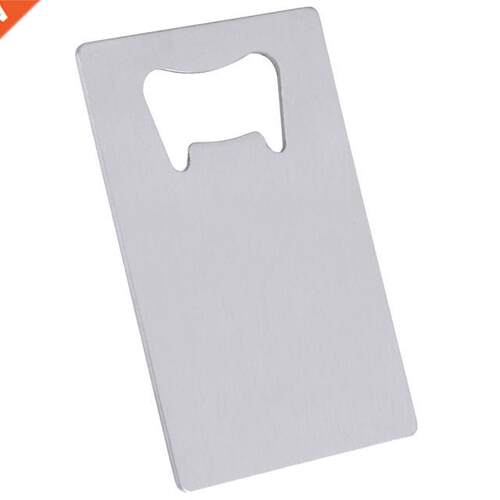 1pc Wllet Size Stinless Steel Credit Crd Bottle Opener Bu