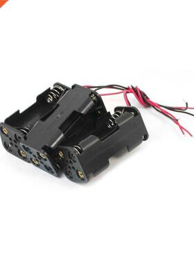 5 Pcs Wire Leds 4 x 1.5V  Holder Cse Cell Storge Box