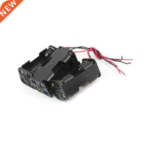 5 Pcs Wire Leds 4 x 1.5V  Holder Cse Cell Storge Box