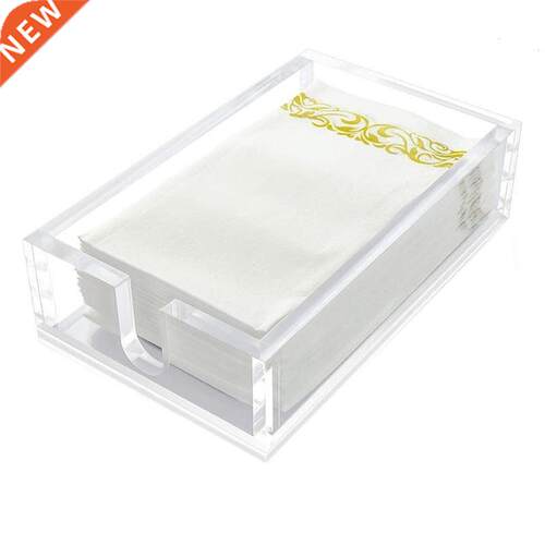 Acrylic Guest Towel Napkin Holder, Clear Bathroom Paper Hand