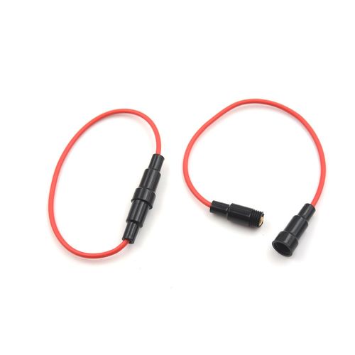5*20mm Glass Fuse Holder Screw Type  Wire Cable 250V Glass F