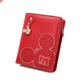 Women Small Wallet Cartoon Mickey Cute Coin Purse Hasp Card