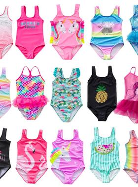 2-16years Girls Swimsuit One Piece Swimsuit 2022 Fashion Rai