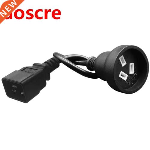 Power Extension Cord, C20 to AU, Three-Horizontal Male to Au