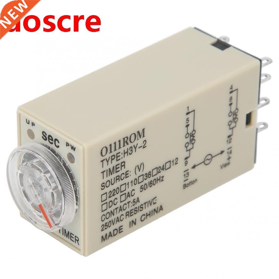 1pcs H3Y-2 Delay Timer 8P Time Relay 0~1 Second Dial Type Ti