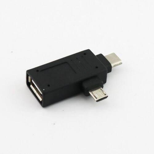 2 in 1 USB 2.0 Micro USB Type C OTG Adapter Converter Type C