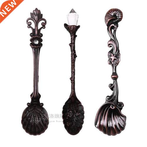 pcs Mini Coffee Spoon Kitchen Dining Bar Vintage Royal Styl