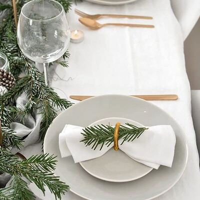 Handmade Bamboo Nain Ring Natural Rustic Nain Holders Na