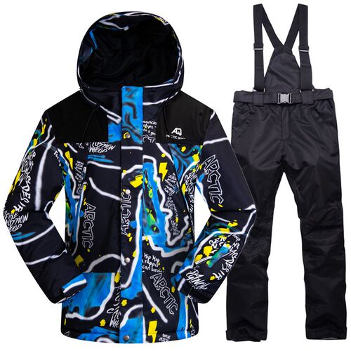 New Winter Ski Suit for Men Warm Windproof Waterproof Outdoo