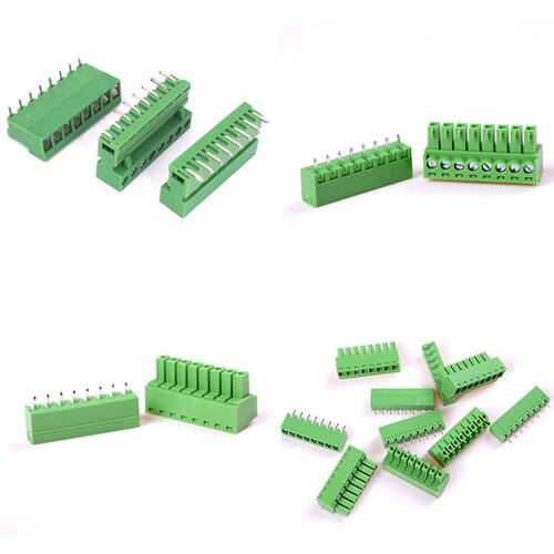 5Pcs 8 Poles/8 Pin 3.81mm Terminal Pitch PCB Mount Screw Bl