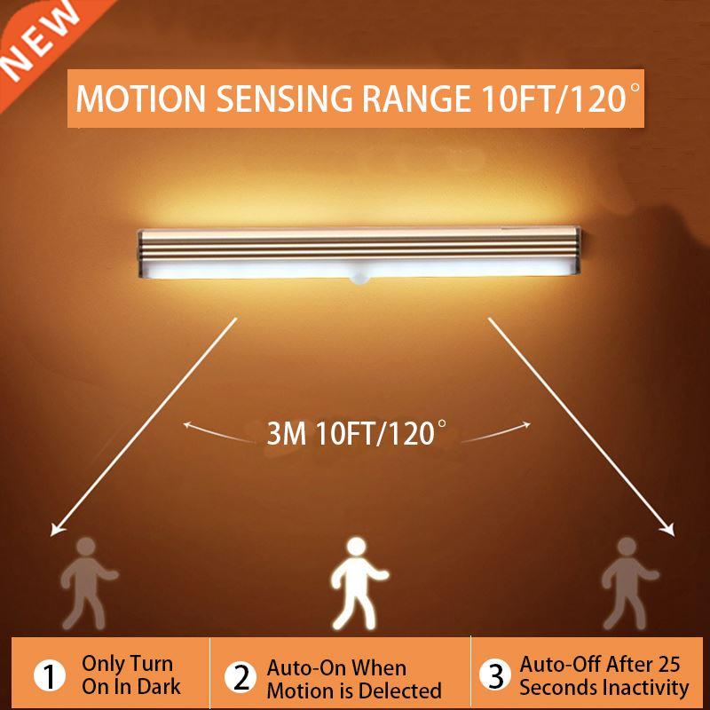 USB Rechargeable Motion Sensor Light 6 10 24 40 60 LED Night