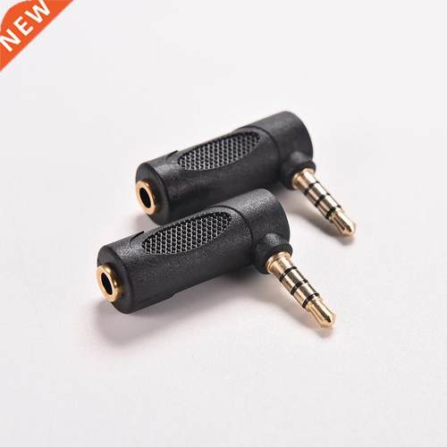 90 Degree 1/8'' Audio Jack Female to Male Adapter Ri