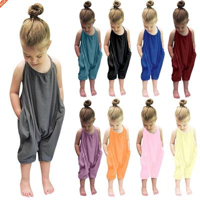 Toddler Baby Girls Romper Summer Jumpsuit Harem Pants Strap