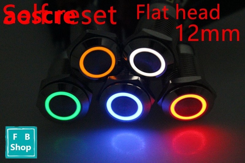 1pcs 12mm Self-reduction Waterproof Flat Round Stainless Ste