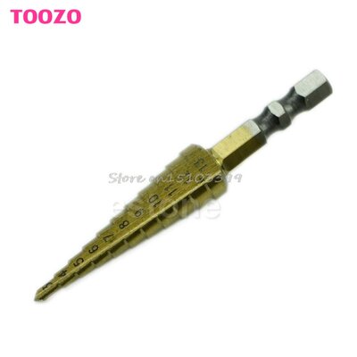 Hot Unique 3MM-13MM Titanium Coated 11Step Drill 1/4 HSS He
