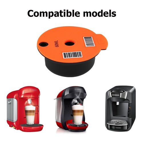 Reusable Plastic Coffee Capsule Cup Refillable Filter Basket