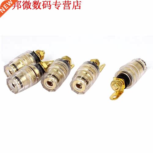 5pcs Banaan Stopcontact Vrouwelijke Moer Jack Connector Blac