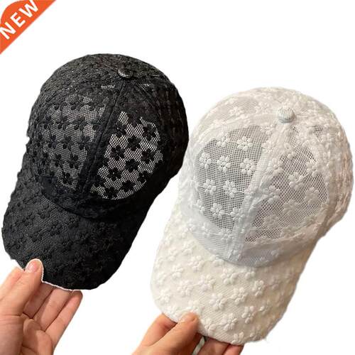 Hollow Lace Flower Baseball Cap Summer Anti UV Breathable Me