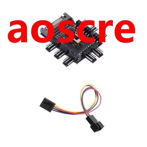 Multi Way Splitter Cooler Cooling Fan HUB with 4PIN PC Compu