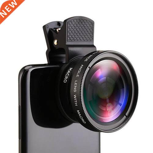 2 In 1 Mobile Phone Lens 0.45x Super Wide Angle 12.5x Macro