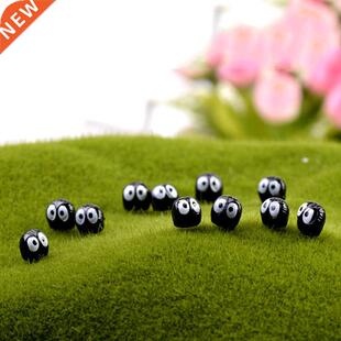 ZOCDOU 15 Pieces Black Coal Ball Small Statue Moss Doll Toy
