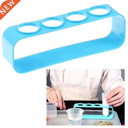 1pc Plaic Te Tube Rack 4 Holes Holder Support Burette