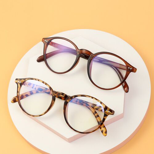 Anti Blue Light Glasses Retro Ultralight Round Frame For Wom