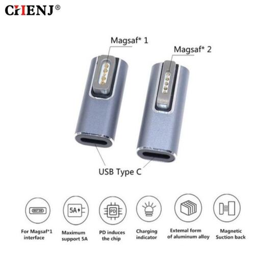 Type C Magnetic USB PD Adapter For Magsaf* 2 1 USB C Female
