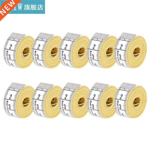 10 Pcs Tape Measure PU Material Soft Measuring Ruler 150cm/6