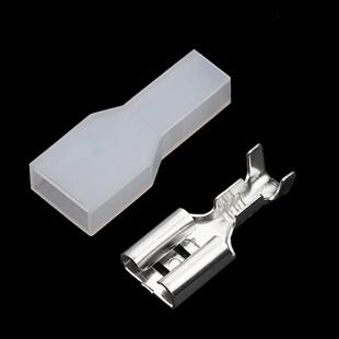 100sets 6.3mm Female Naked Terminal wire faston terminal DJ6