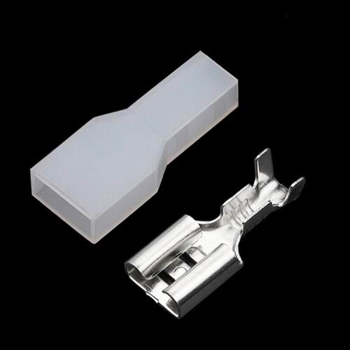 100sets 6.3mm Female Naked Terminal wire faston terminal DJ6