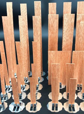 10pc 6-13cm Wooden Candles Wick With Sustainer Tab Candle Wi