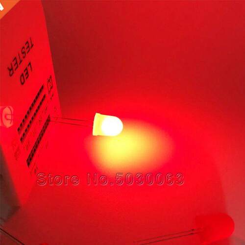 100pcs/lot F10 light-emitting diode red F10mm DIP light-emit