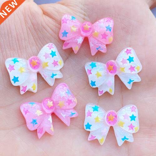 20Pcs New Mixed Lovely Bow Flat Back Resin Scrapbooking
