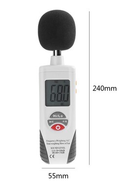 30-130dBA Sound Level Meter noise meter mini automatic backl